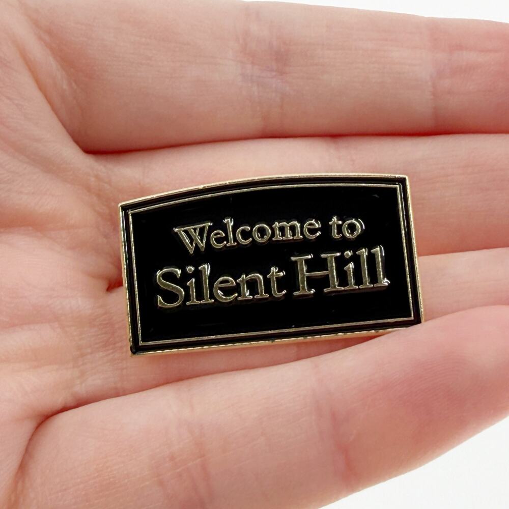 Welcome to Silent Hill Enamel Pin Horror Game Gothic Black Brooch